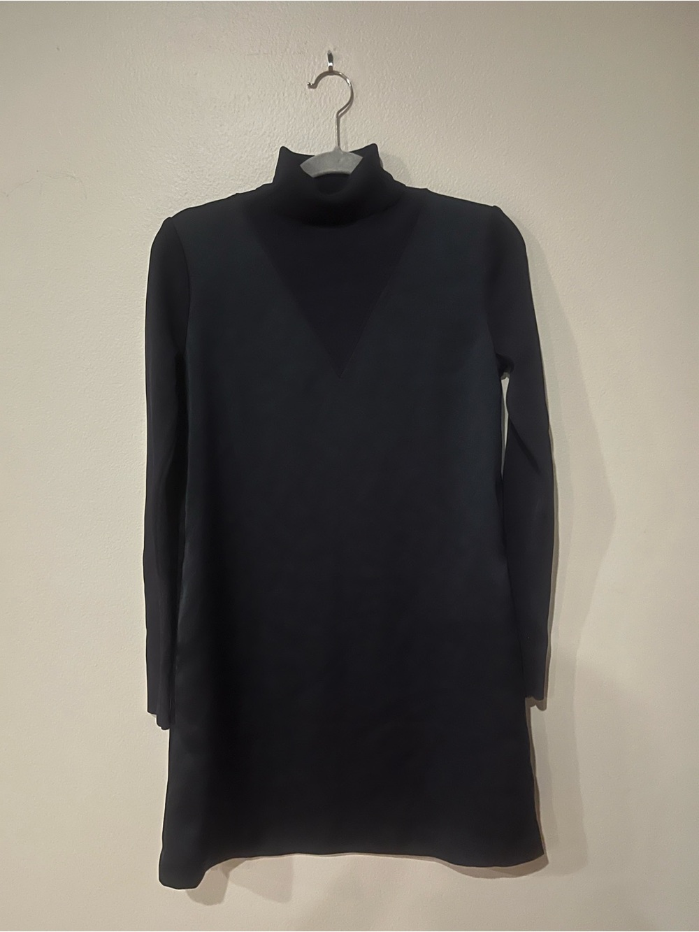 Ted Baker London Black Turtleneck Long Sleeve Mini Dress Size 0